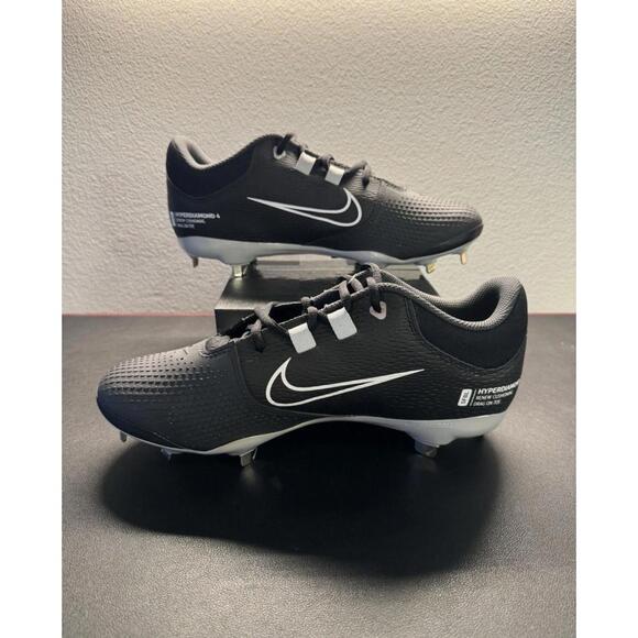 Nike Womens Renew Hyper Diamond 4 Black Softball Cleats Size 10 CZ5920-010 NEW - Picture 2 of 6